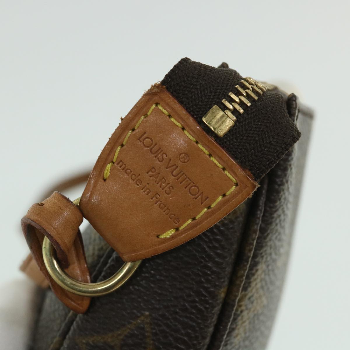 LOUIS VUITTON Monogram Pochette Accessoires Pouch M51980 LV yk8852