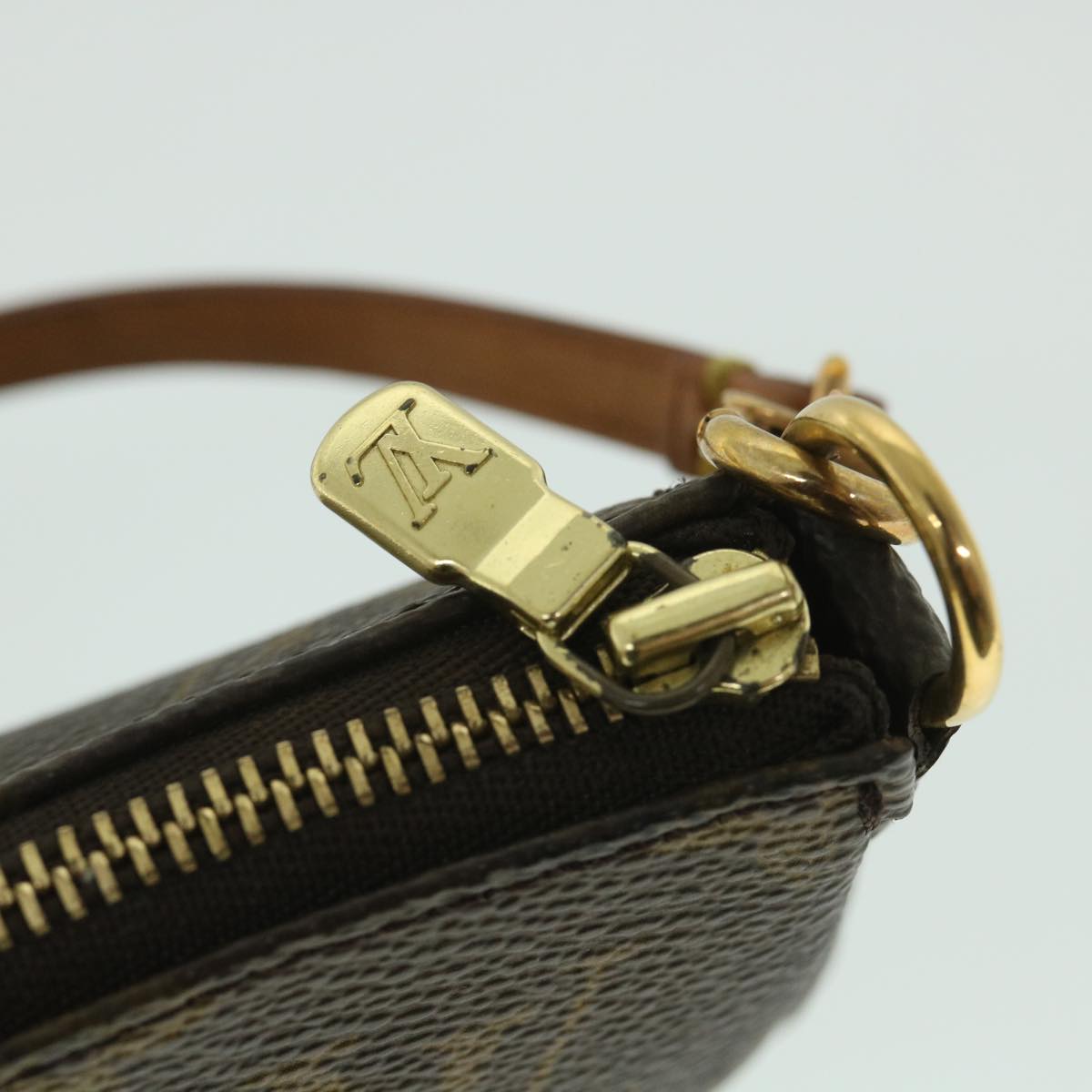 LOUIS VUITTON Monogram Pochette Accessoires Pouch M51980 LV yk8852