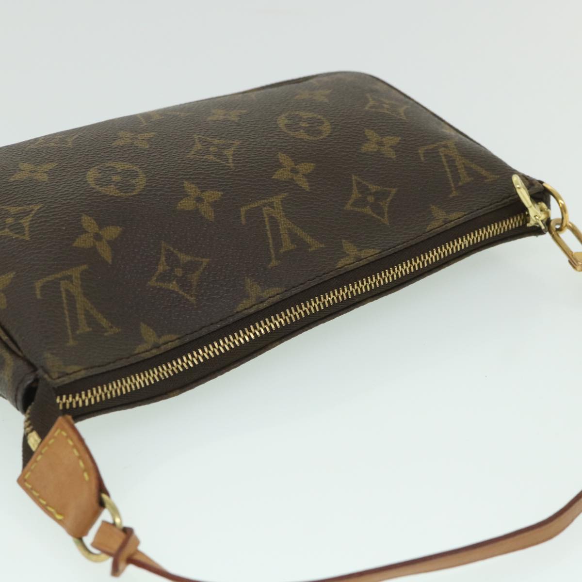 LOUIS VUITTON Monogram Pochette Accessoires Pouch M51980 LV yk8852