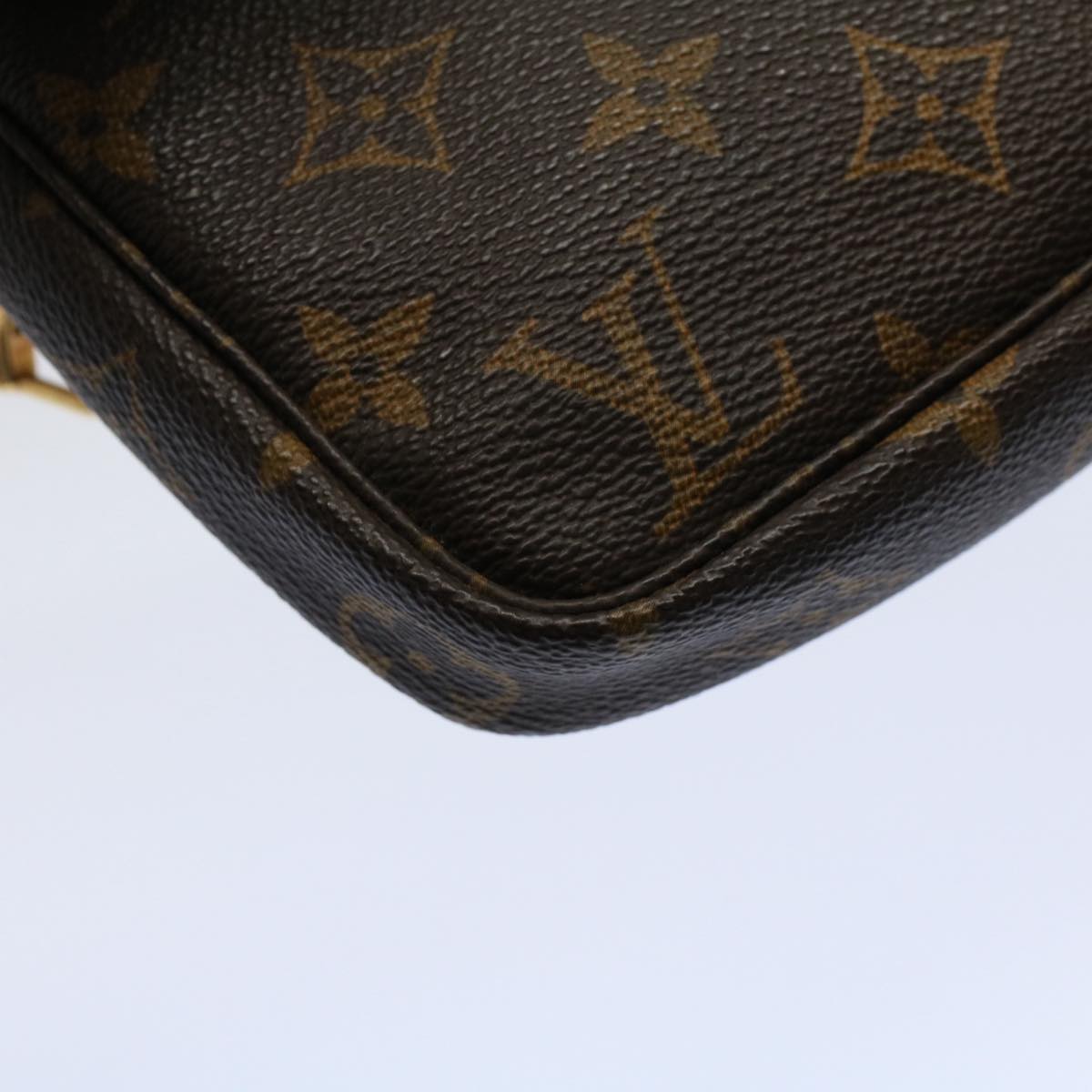 LOUIS VUITTON Monogram Pochette Accessoires Pouch M51980 LV yk8853