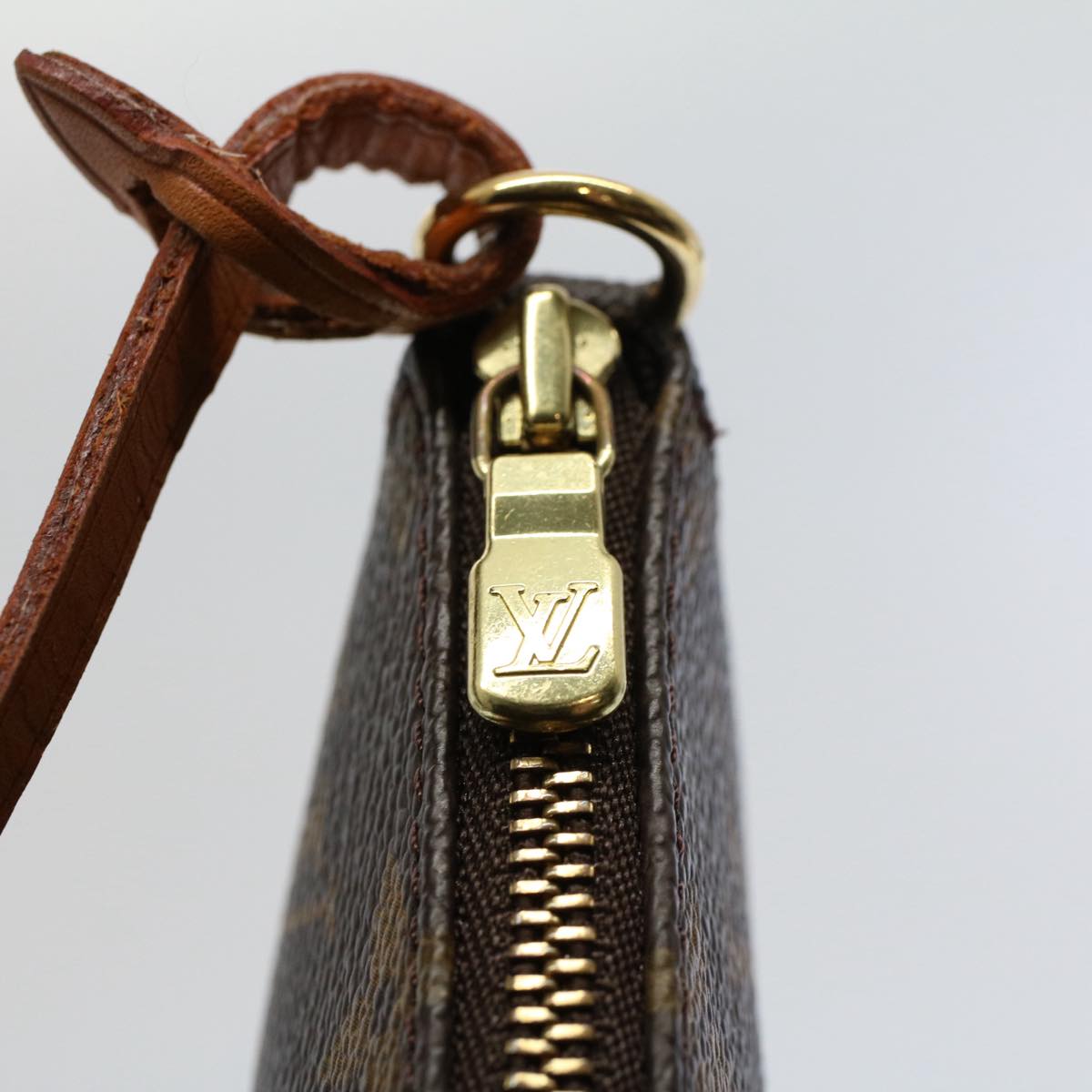 LOUIS VUITTON Monogram Pochette Accessoires Pouch M51980 LV yk8854