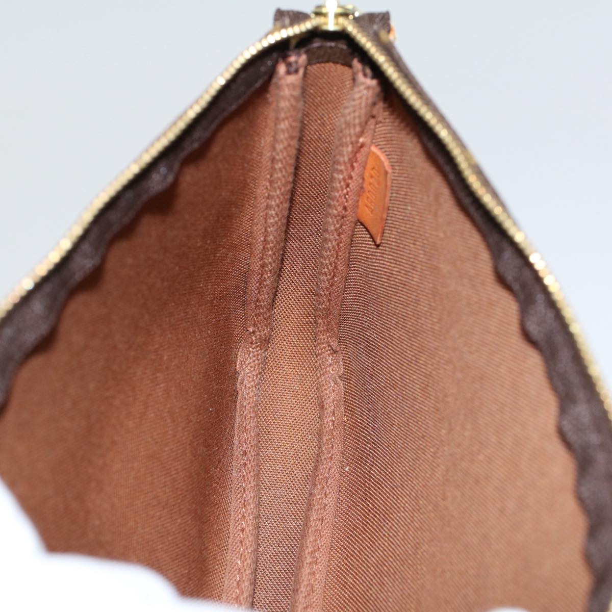 LOUIS VUITTON Monogram Pochette Accessoires Pouch M51980 LV yk8854