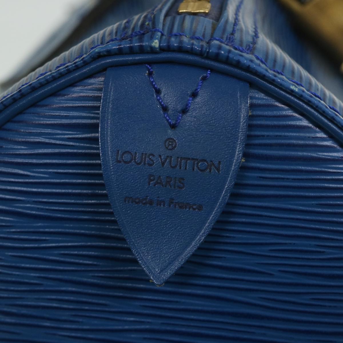 LOUIS VUITTON Epi Speedy 30 Hand Bag Toledo Blue M43005 LV yk8856