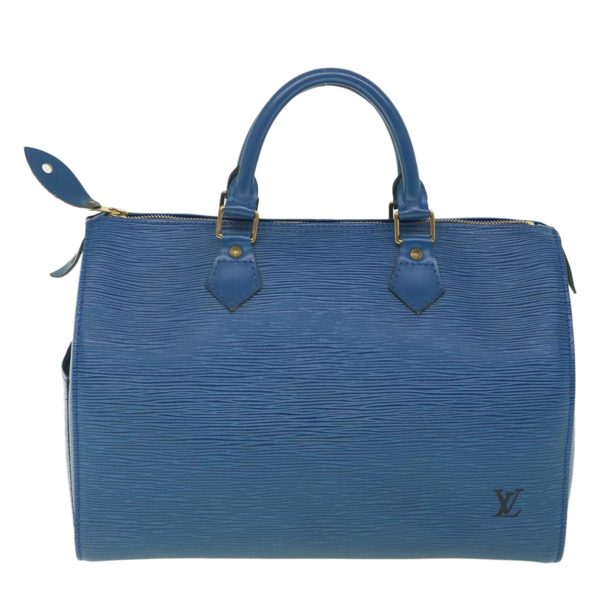 LOUIS VUITTON Epi Speedy 30 Hand Bag Toledo Blue M43005 LV yk8856