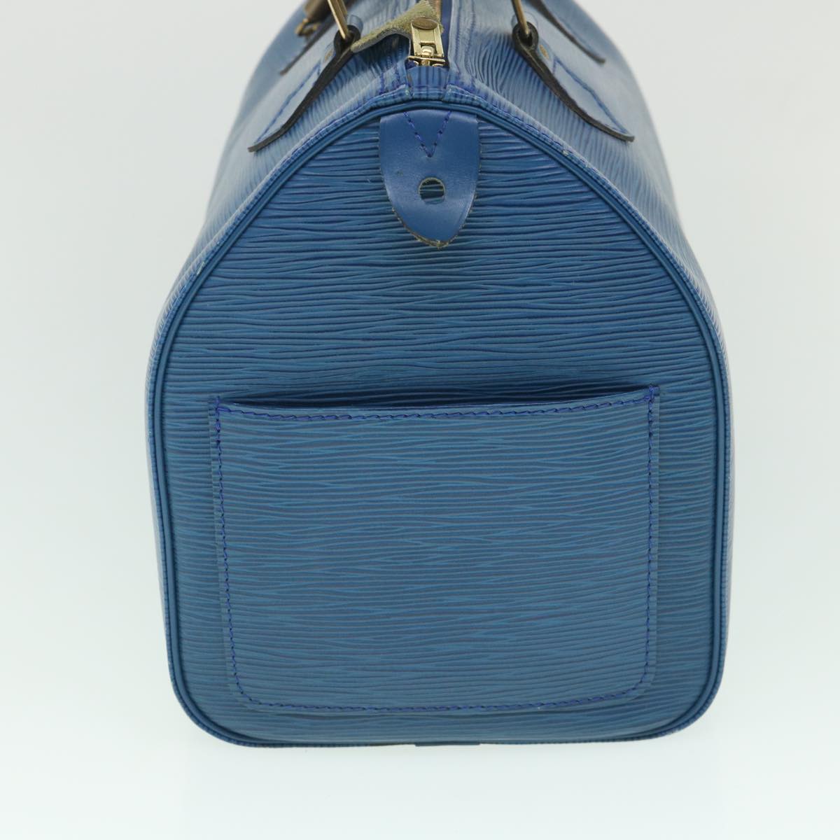 LOUIS VUITTON Epi Speedy 30 Hand Bag Toledo Blue M43005 LV yk8856