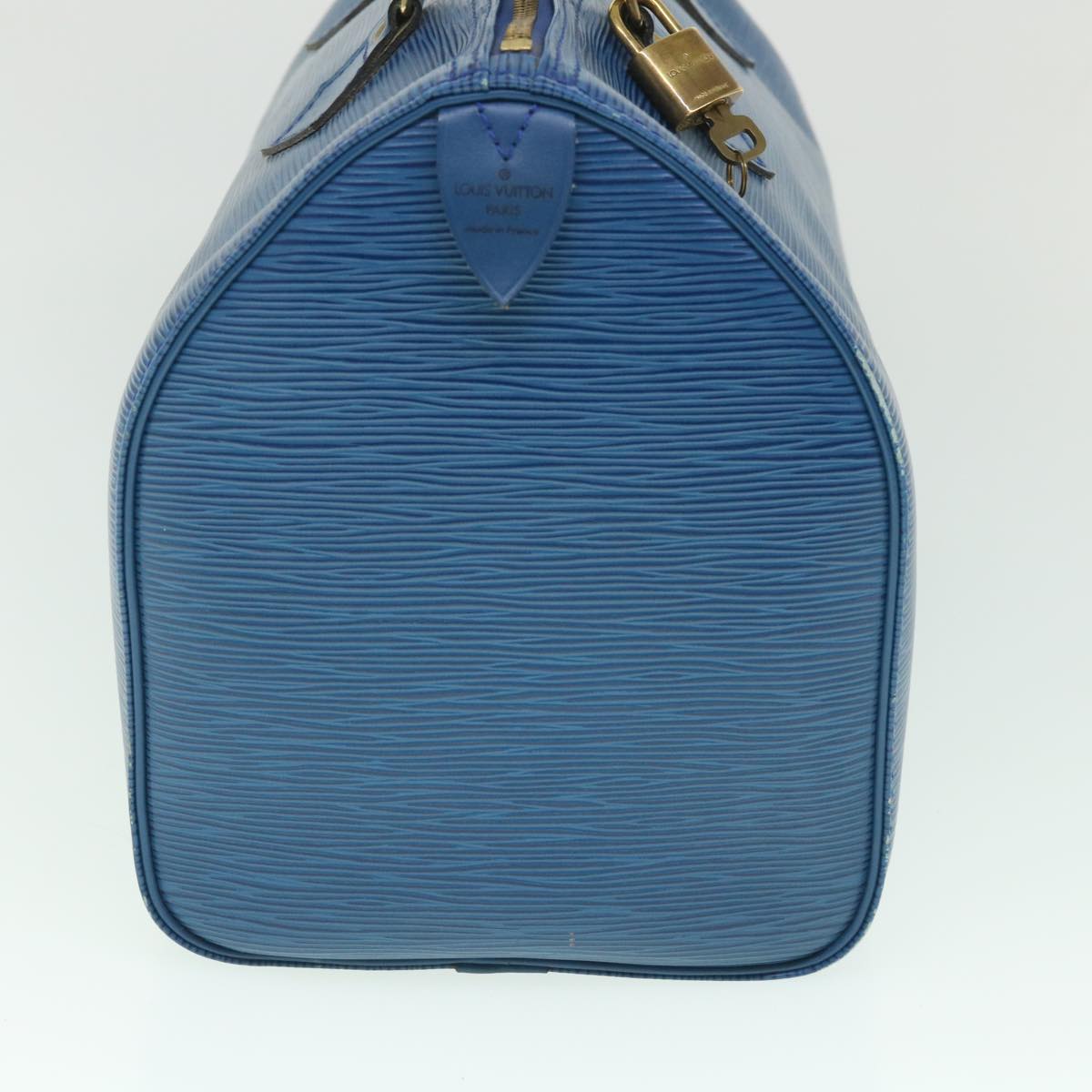 LOUIS VUITTON Epi Speedy 30 Hand Bag Toledo Blue M43005 LV yk8856