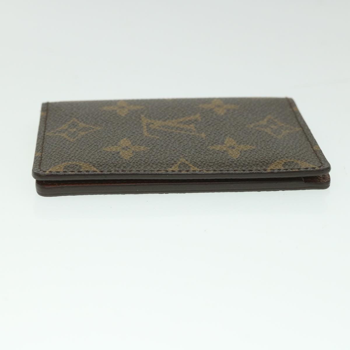 LOUIS VUITTON Monogram Porte Cartes Pass Vertical Card Case M66541 yk8871
