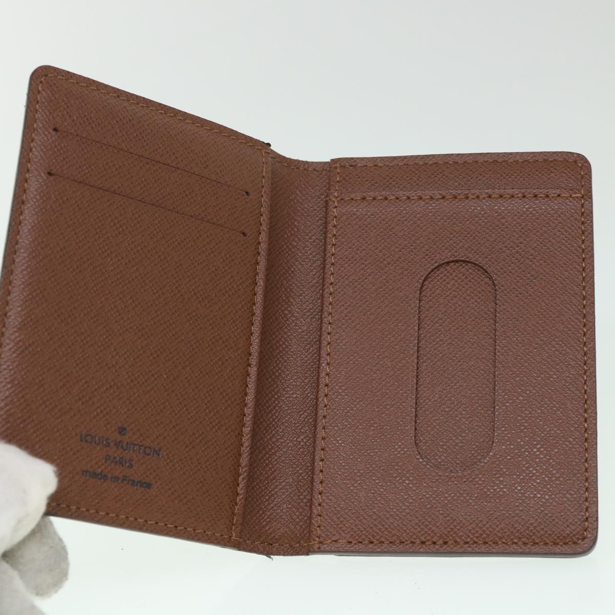 LOUIS VUITTON Monogram Porte Cartes Pass Vertical Card Case M66541 yk8871