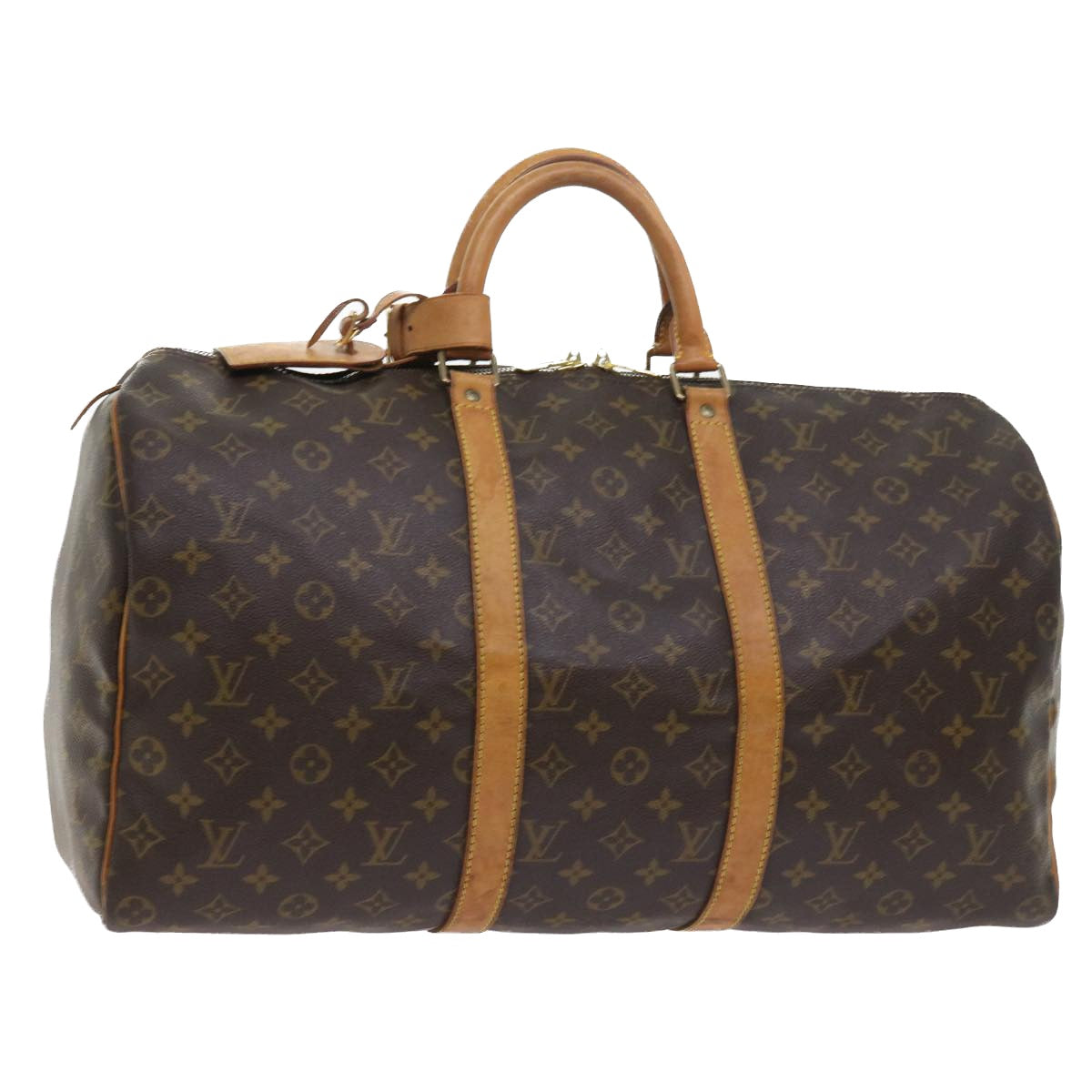LOUIS VUITTON Monogram Keepall 50 Boston Bag M41426 LV yk8876