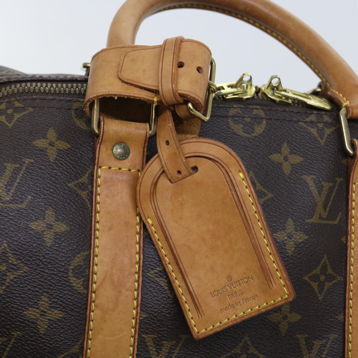 LOUIS VUITTON Monogram Keepall 50 Boston Bag M41426 LV yk8876