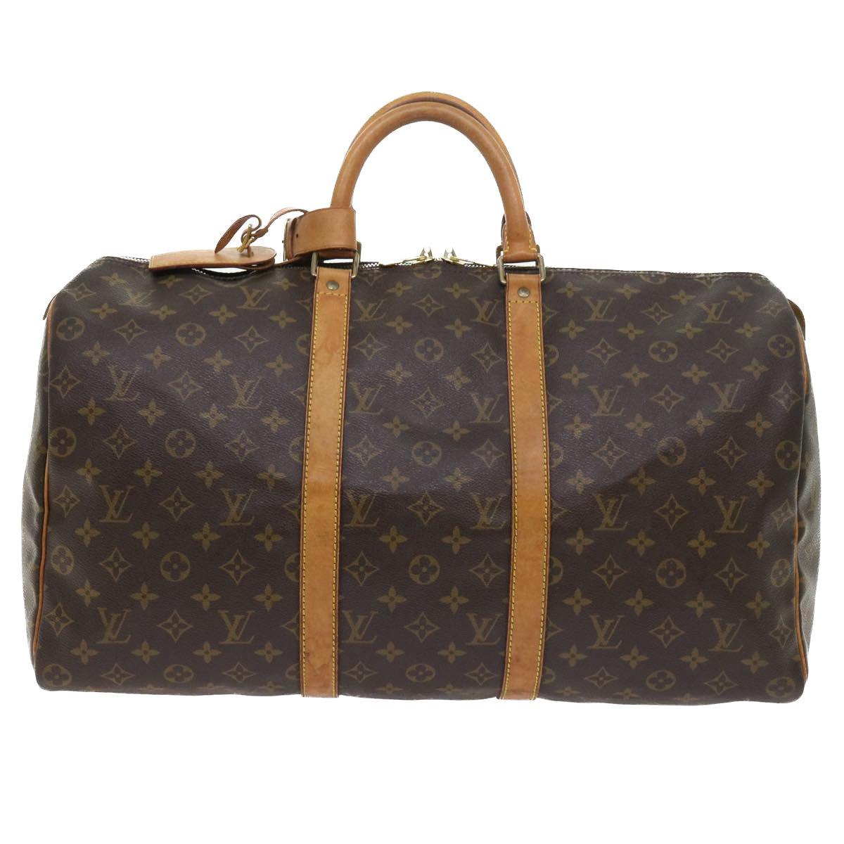 LOUIS VUITTON Monogram Keepall 50 Boston Bag M41426 LV yk8876