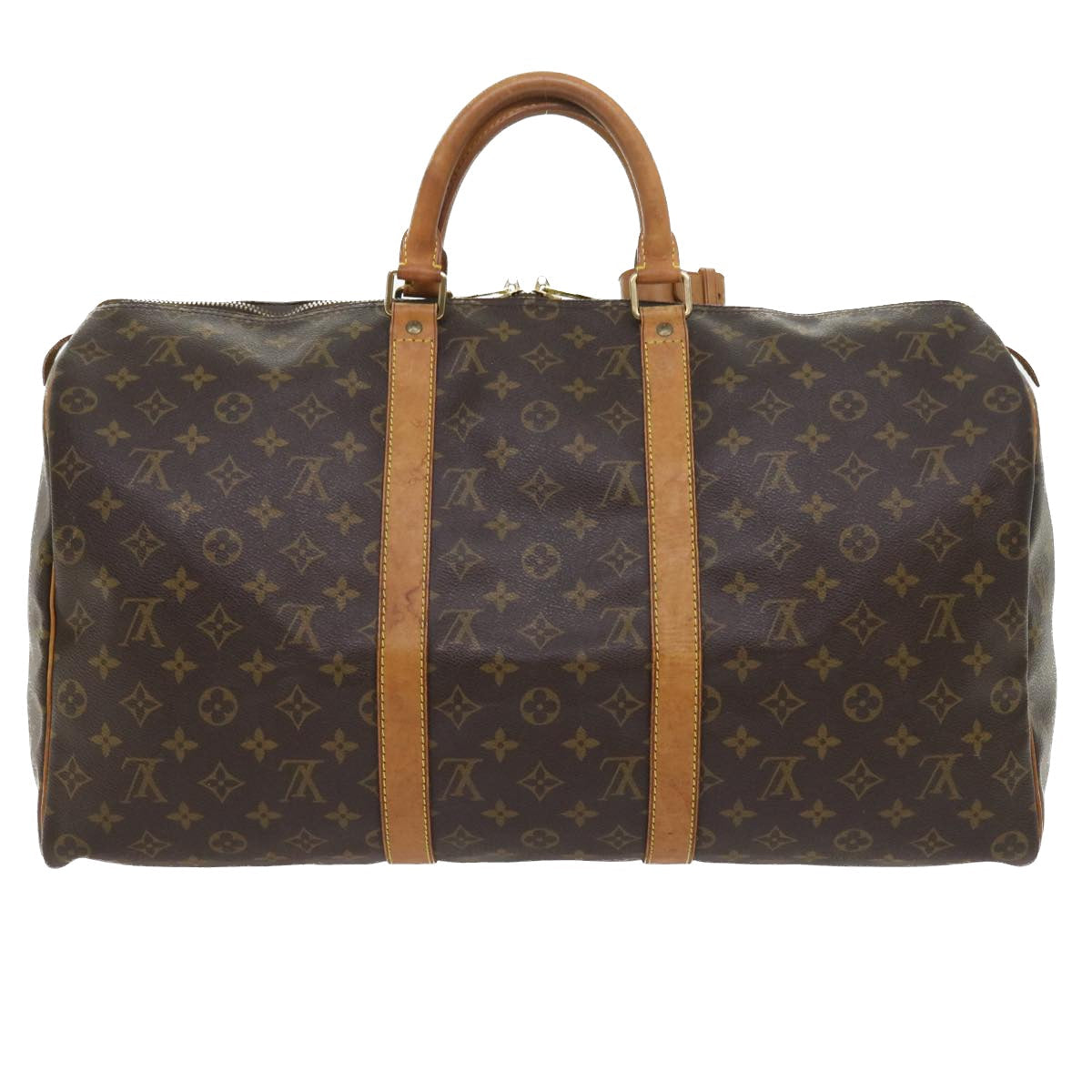 LOUIS VUITTON Monogram Keepall 50 Boston Bag M41426 LV yk8876