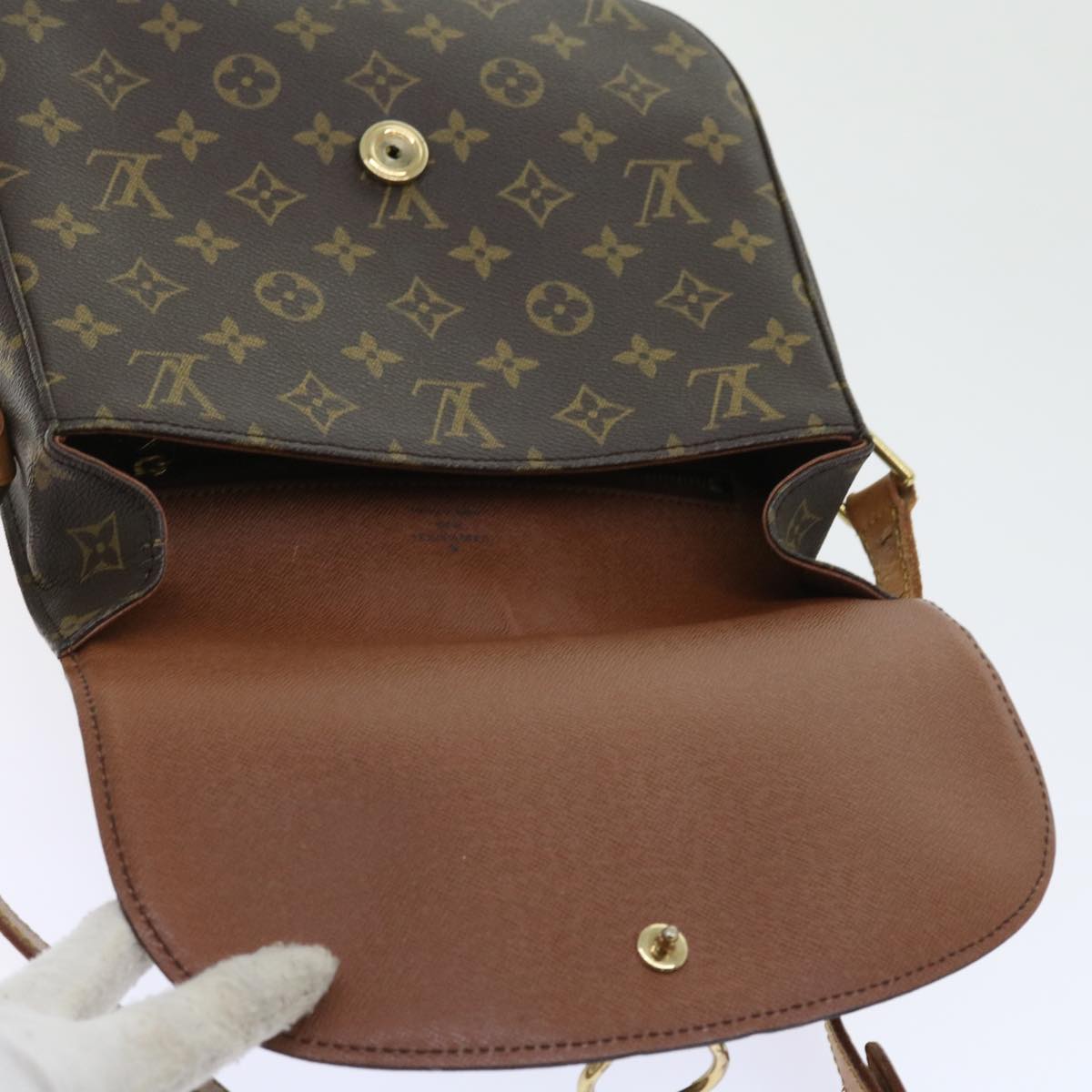 LOUIS VUITTON Monogram Saint Cloud GM Shoulder Bag M51242 LV yk8877
