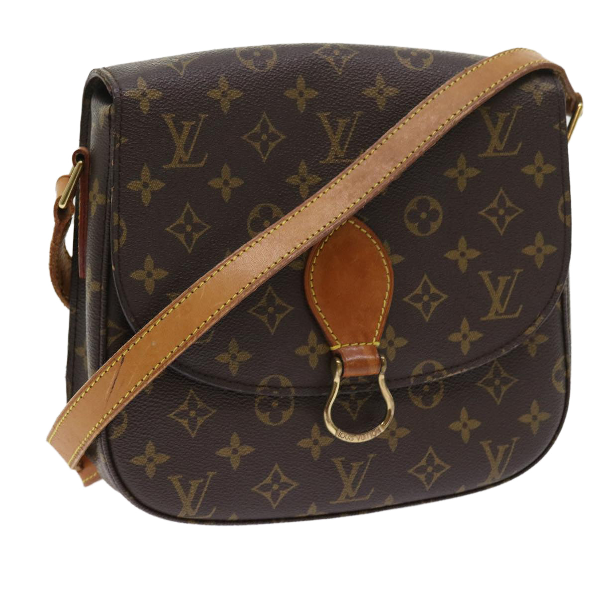 LOUIS VUITTON Monogram Saint Cloud GM Shoulder Bag M51242 LV yk8877