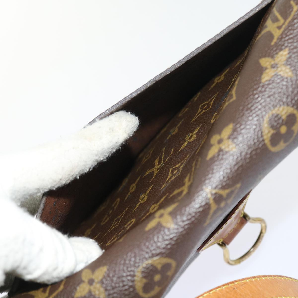 LOUIS VUITTON Monogram Saint Cloud GM Shoulder Bag M51242 LV yk8877