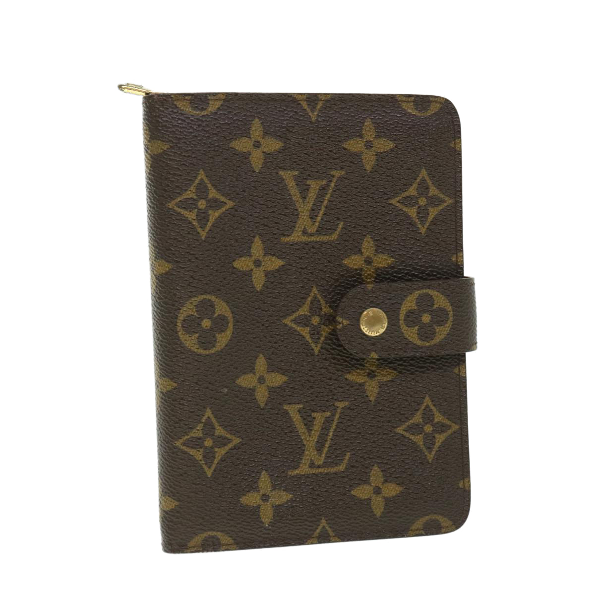 LOUIS VUITTON Monogram Porte Papier Zip Wallet M61207 LV yk8885