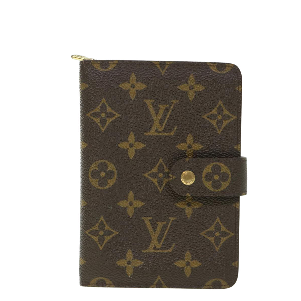 LOUIS VUITTON Monogram Porte Papier Zip Wallet M61207 LV yk8885