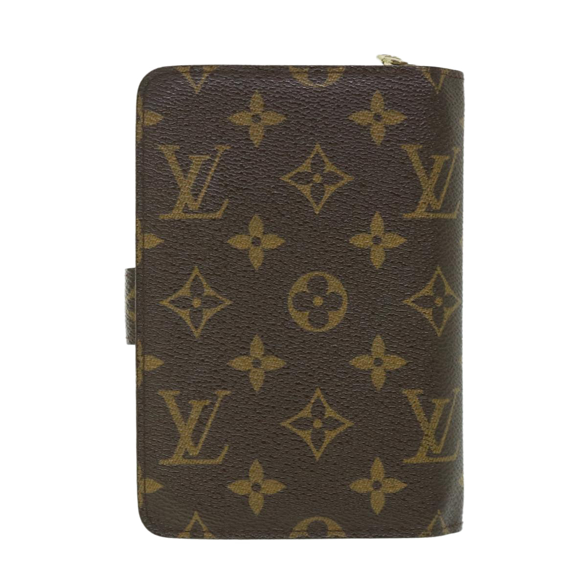 LOUIS VUITTON Monogram Porte Papier Zip Wallet M61207 LV yk8885