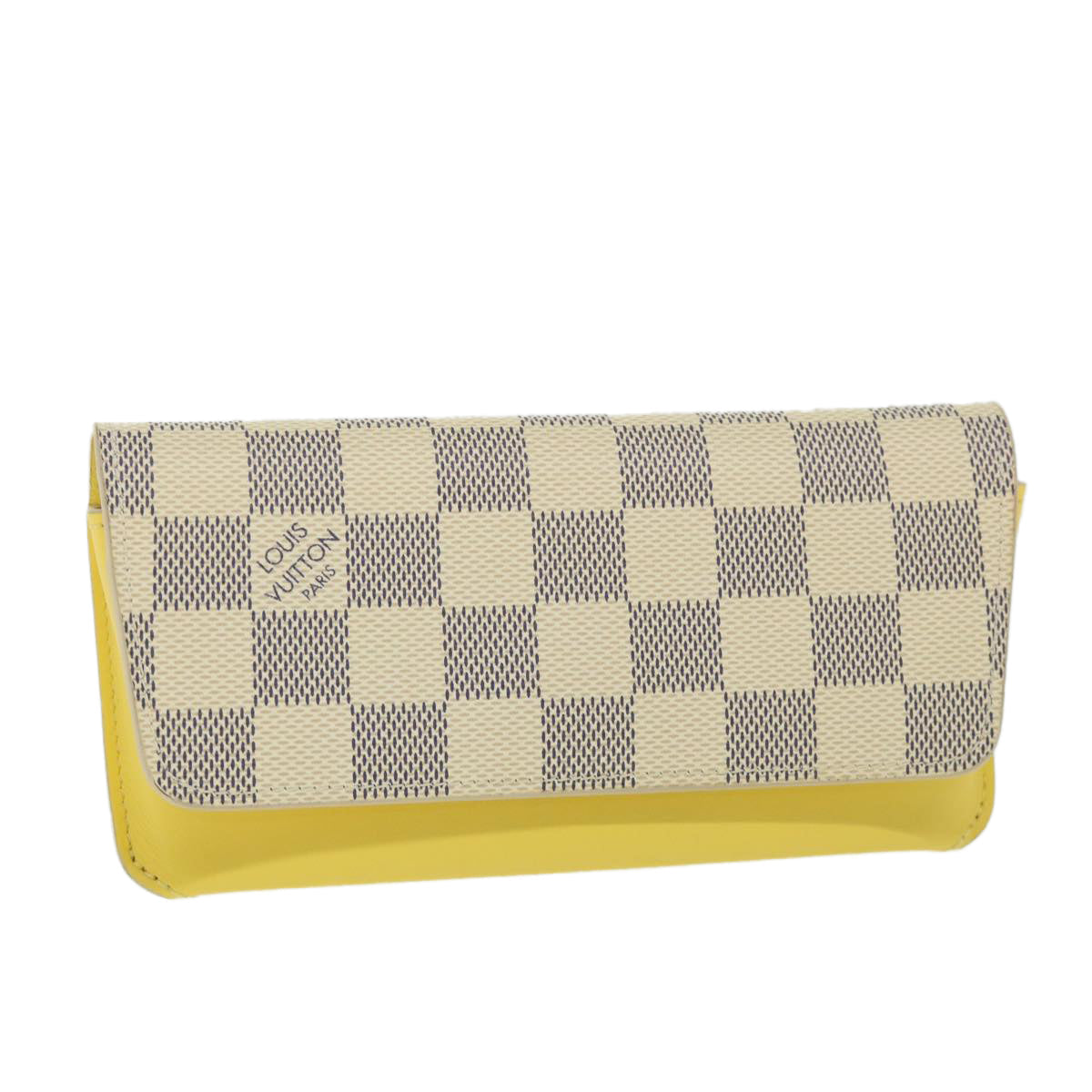 LOUIS VUITTON Damier Azur Etui Lunette Woody Glasses Case GI0388 LV yk8892