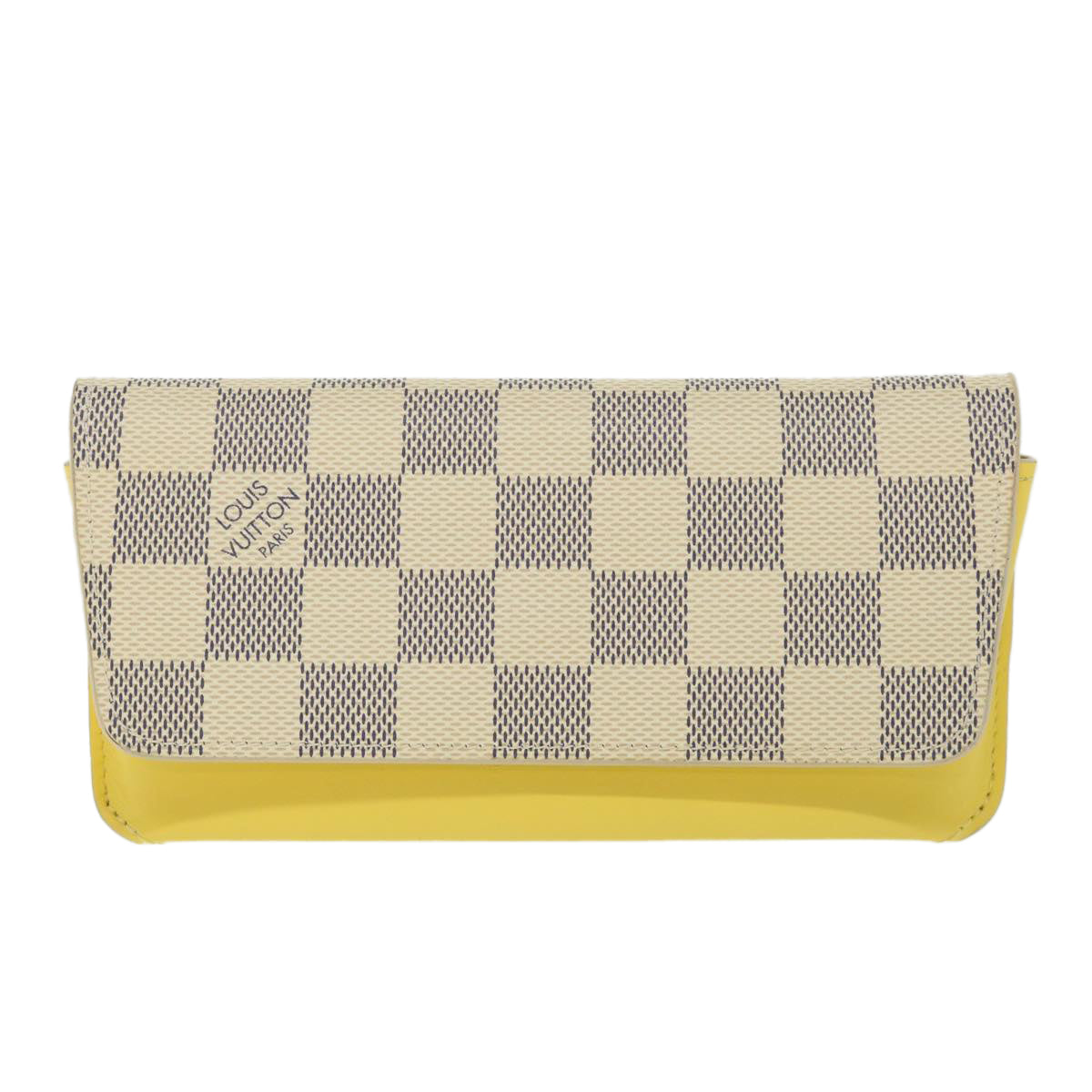 LOUIS VUITTON Damier Azur Etui Lunette Woody Glasses Case GI0388 LV yk8892