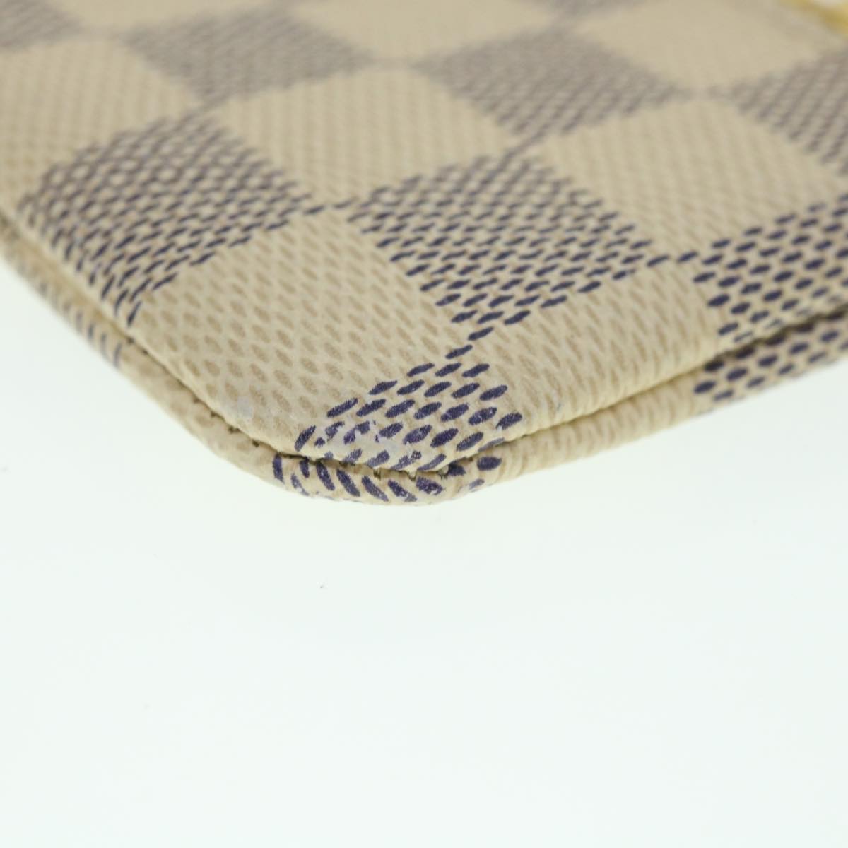LOUIS VUITTON Damier Azur Pochette Cles Coin Purse N62659 LV yk8895