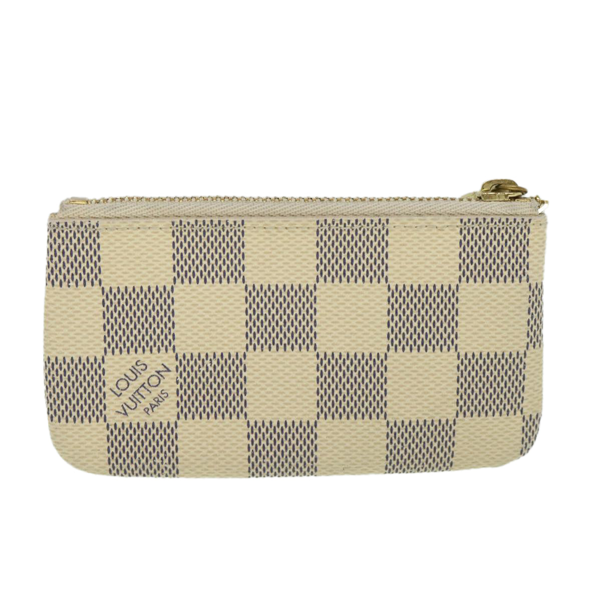 LOUIS VUITTON Damier Azur Pochette Cles Coin Purse N62659 LV yk8895