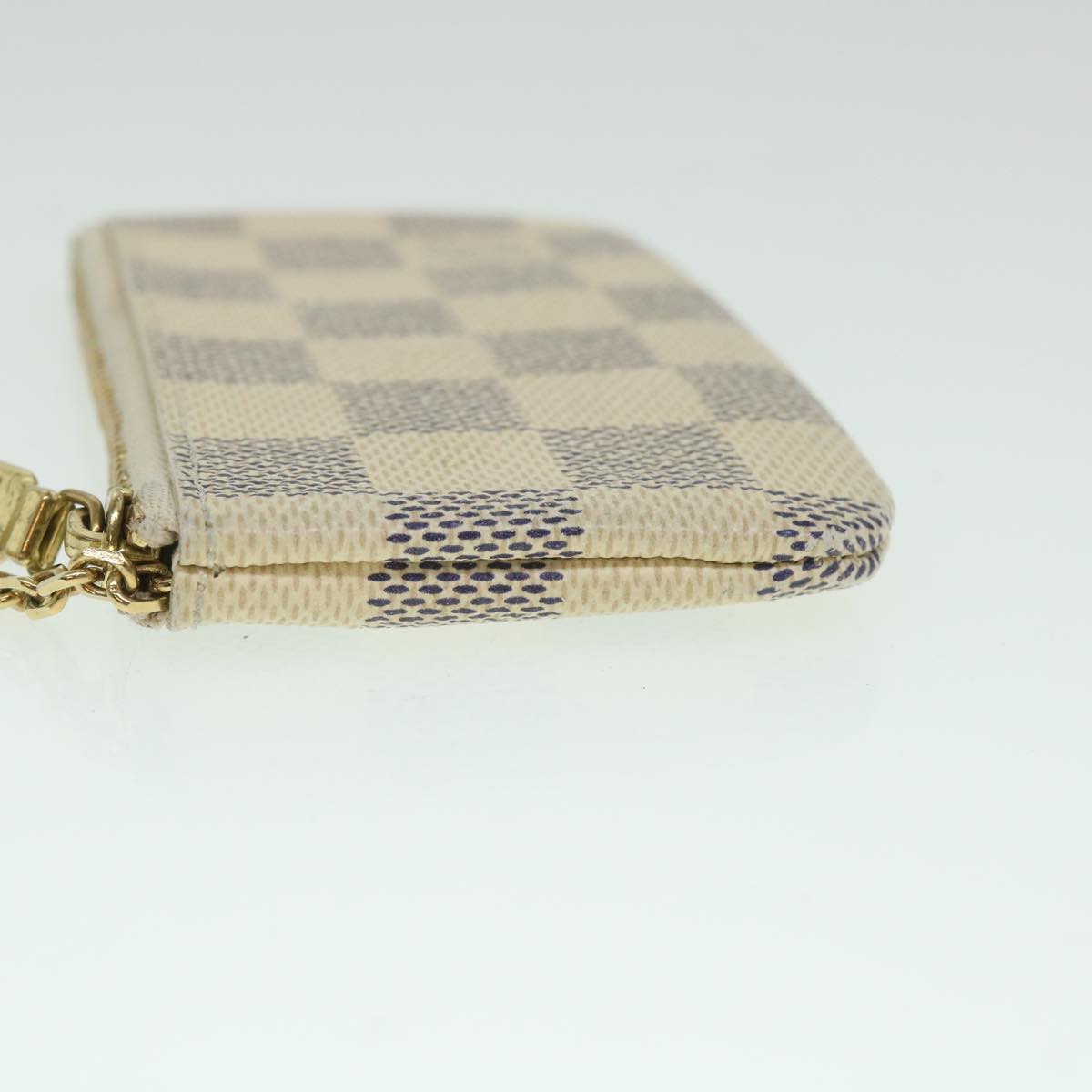 LOUIS VUITTON Damier Azur Pochette Cles Coin Purse N62659 LV yk8895