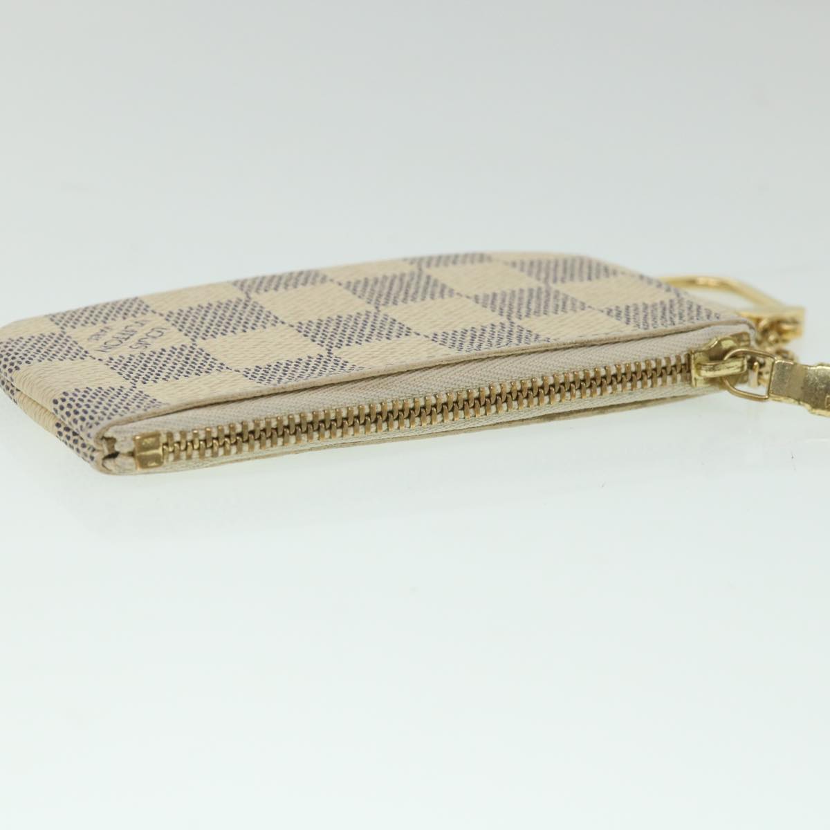 LOUIS VUITTON Damier Azur Pochette Cles Coin Purse N62659 LV yk8895