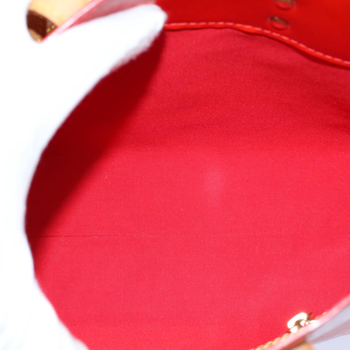 LOUIS VUITTON Monogram Vernis Reade PM Hand Bag Red M91088 LV yk8905