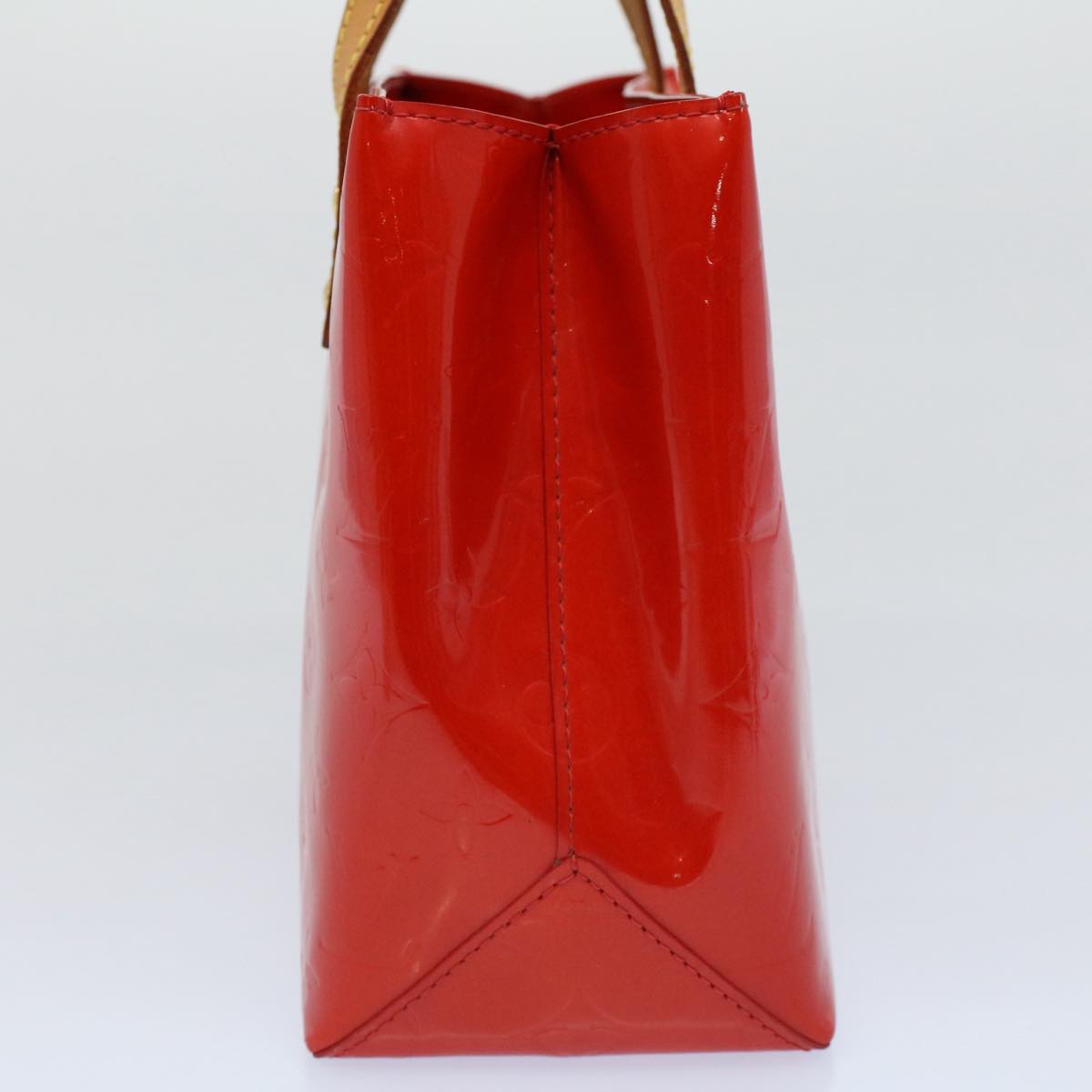 LOUIS VUITTON Monogram Vernis Reade PM Hand Bag Red M91088 LV yk8905