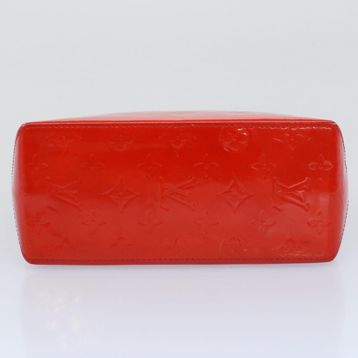 LOUIS VUITTON Monogram Vernis Reade PM Hand Bag Red M91088 LV yk8905