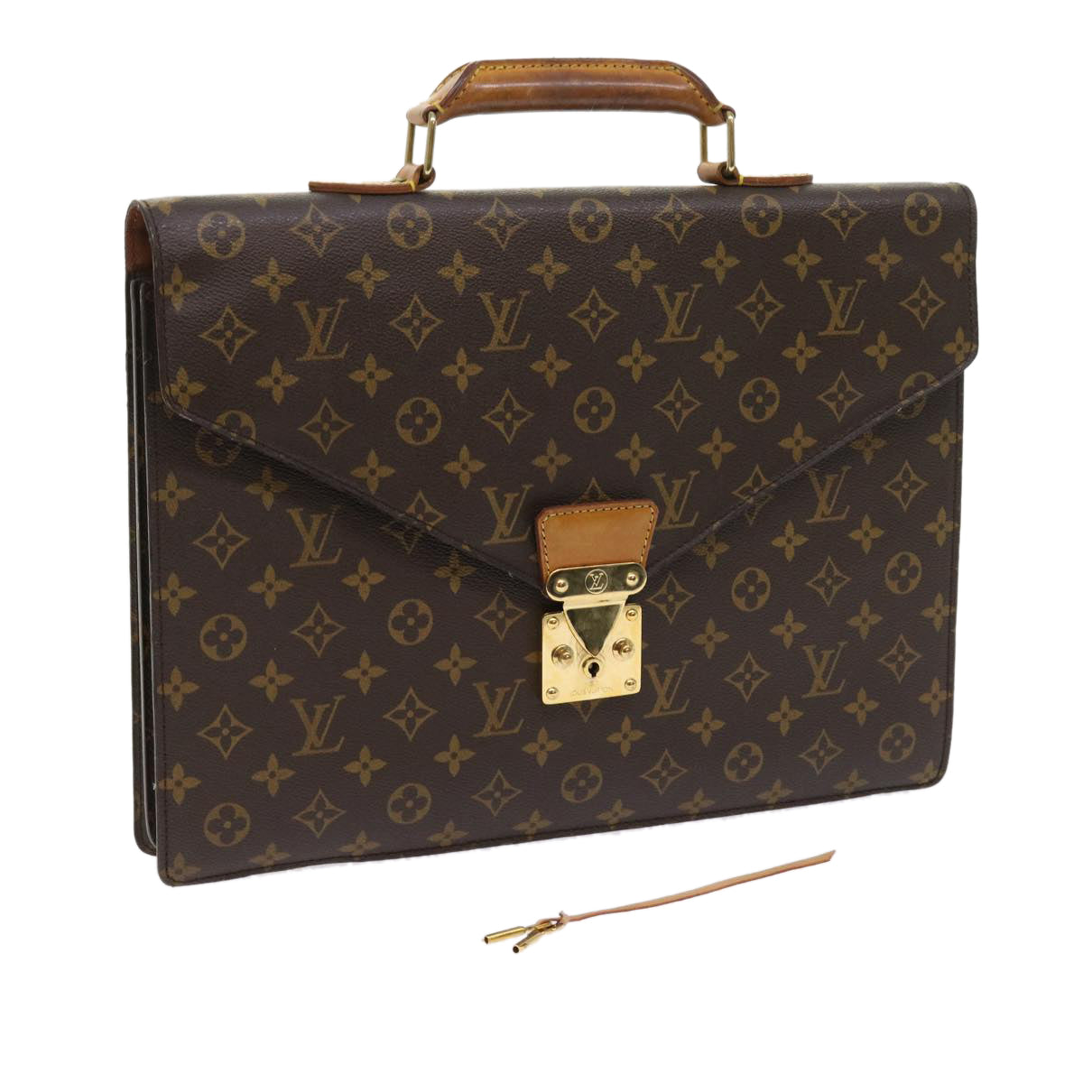 LOUIS VUITTON Monogram Serviette Conseiller Briefcase M53331 LV yk8911