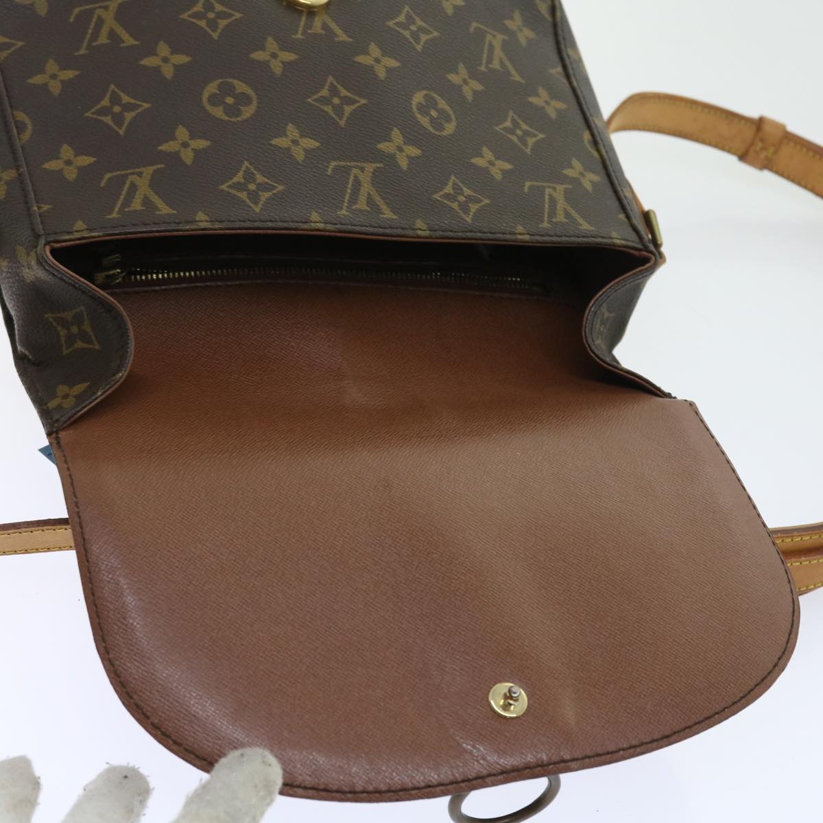 LOUIS VUITTON Monogram Saint Cloud GM Shoulder Bag M51242 LV yk8925