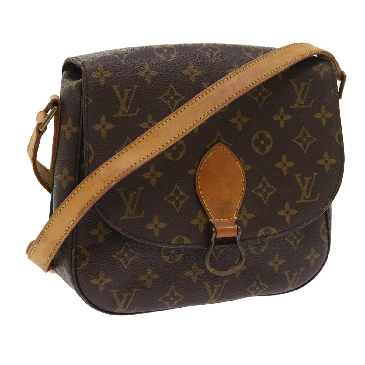 LOUIS VUITTON Monogram Saint Cloud GM Shoulder Bag M51242 LV yk8925