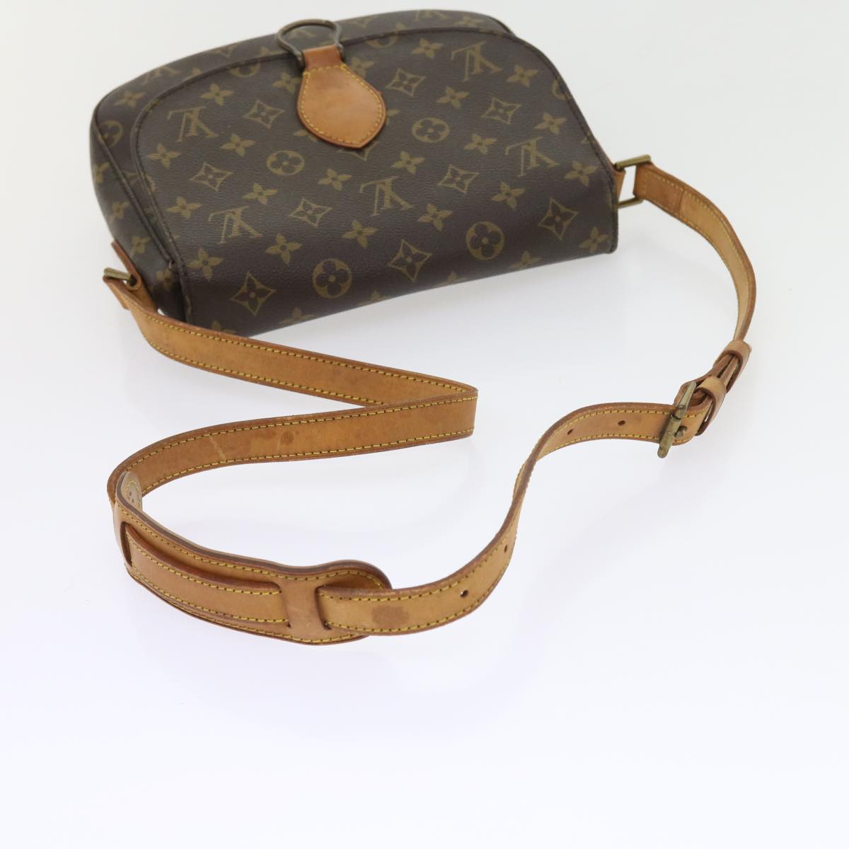 LOUIS VUITTON Monogram Saint Cloud GM Shoulder Bag M51242 LV yk8925