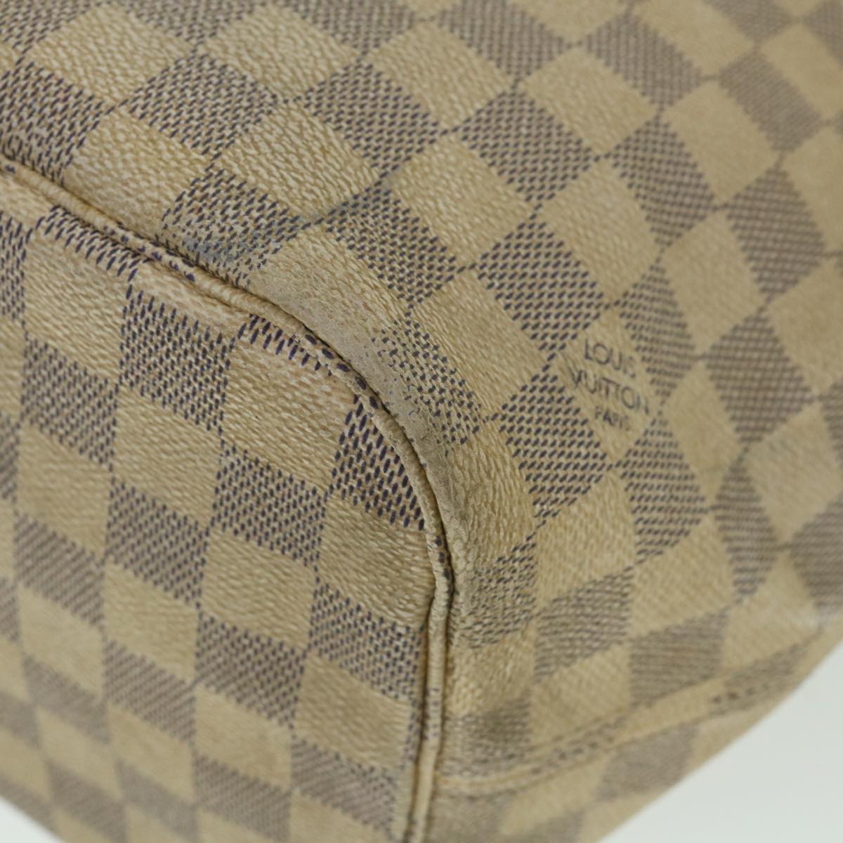 LOUIS VUITTON Damier Azur Neverfull MM Tote Bag N41605 LV yk8926
