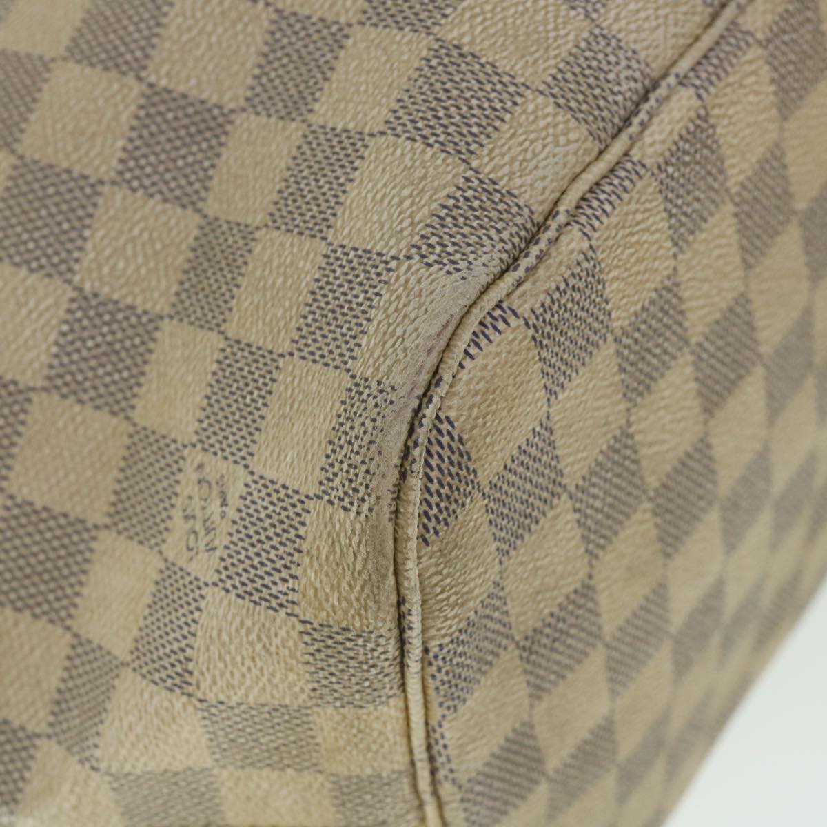LOUIS VUITTON Damier Azur Neverfull MM Tote Bag N41605 LV yk8926