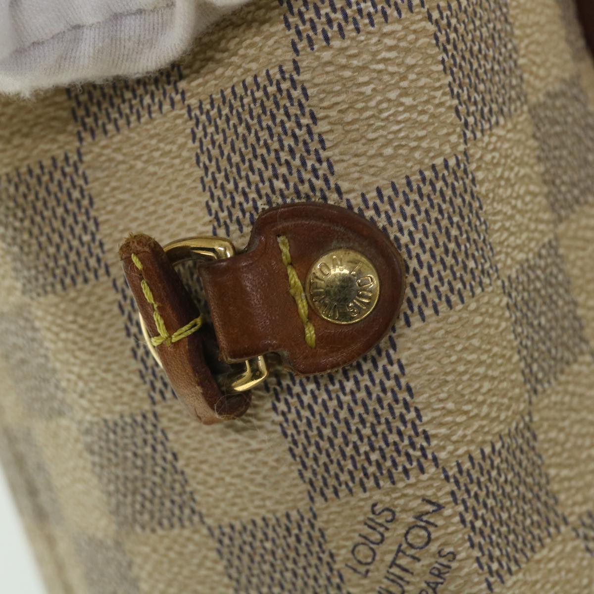 LOUIS VUITTON Damier Azur Neverfull MM Tote Bag N41605 LV yk8926