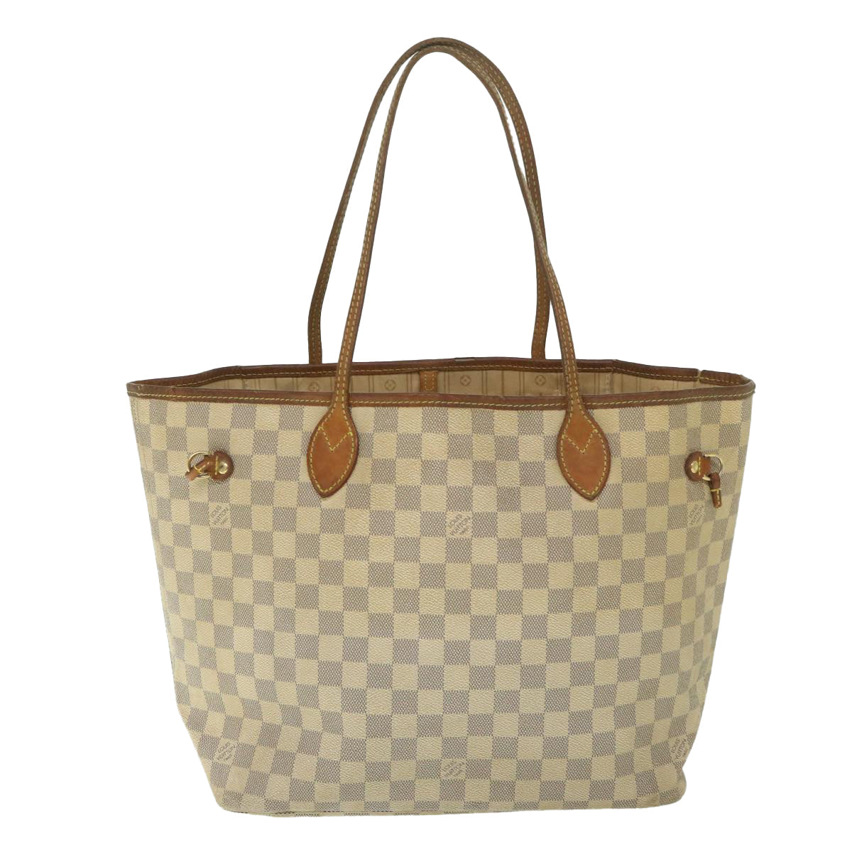 LOUIS VUITTON Damier Azur Neverfull MM Tote Bag N41605 LV yk8926
