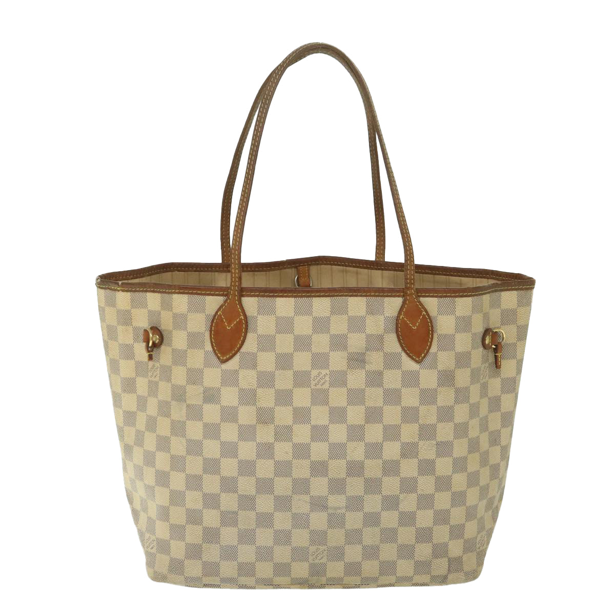 LOUIS VUITTON Damier Azur Neverfull MM Tote Bag N41605 LV yk8926
