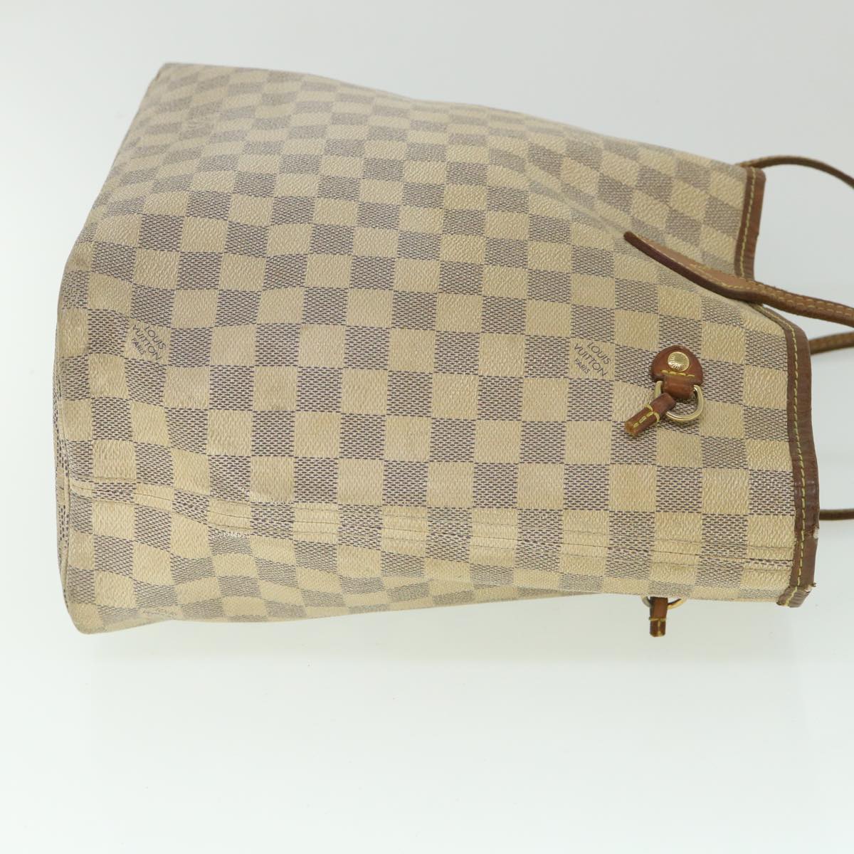 LOUIS VUITTON Damier Azur Neverfull MM Tote Bag N41605 LV yk8926