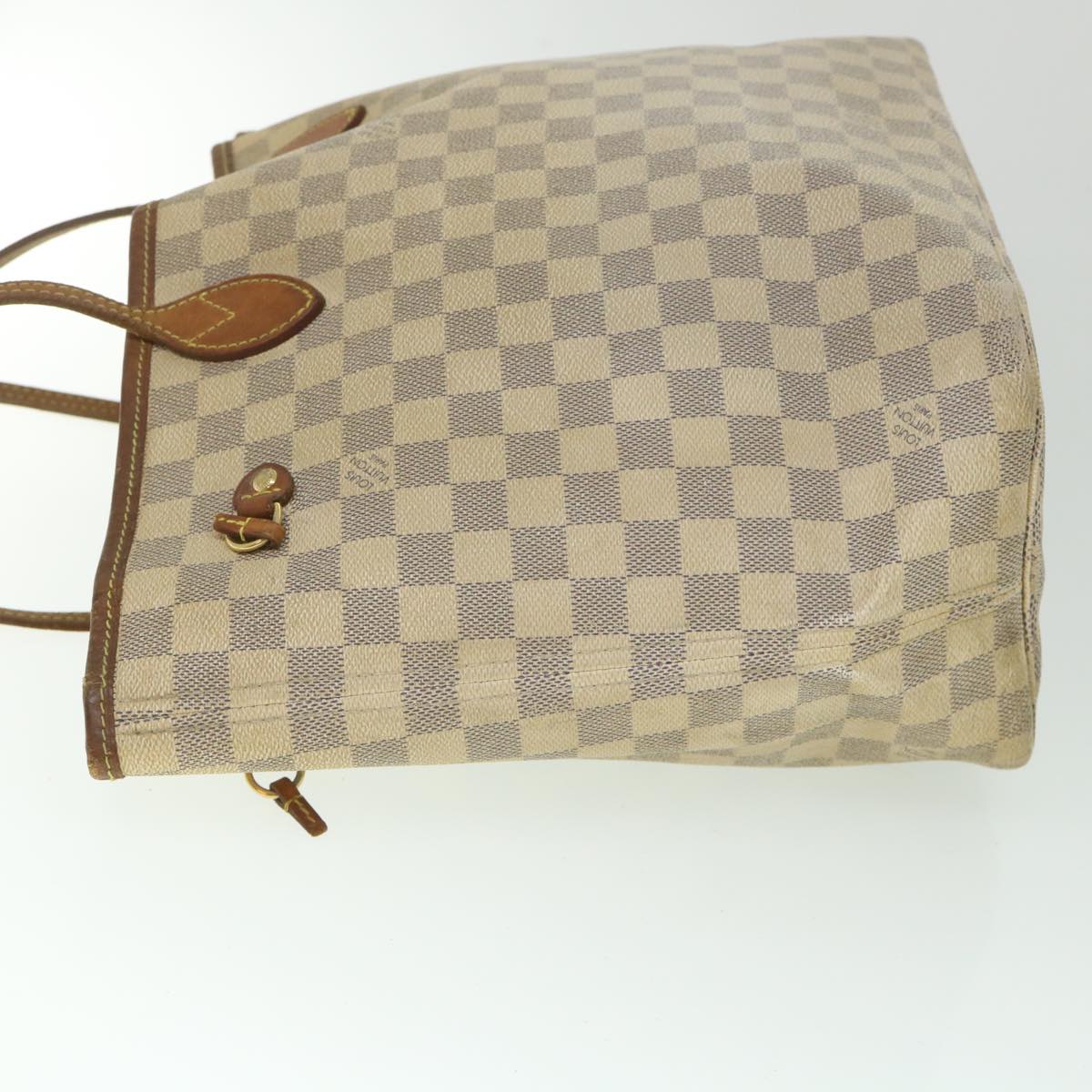 LOUIS VUITTON Damier Azur Neverfull MM Tote Bag N41605 LV yk8926