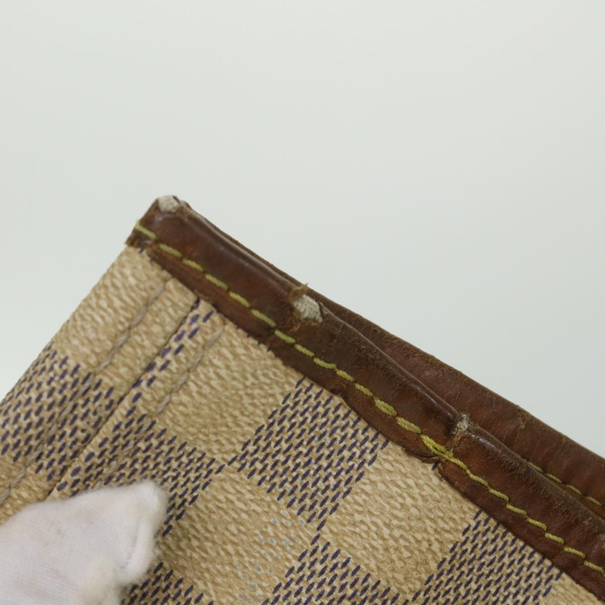 LOUIS VUITTON Damier Azur Neverfull MM Tote Bag N41605 LV yk8926