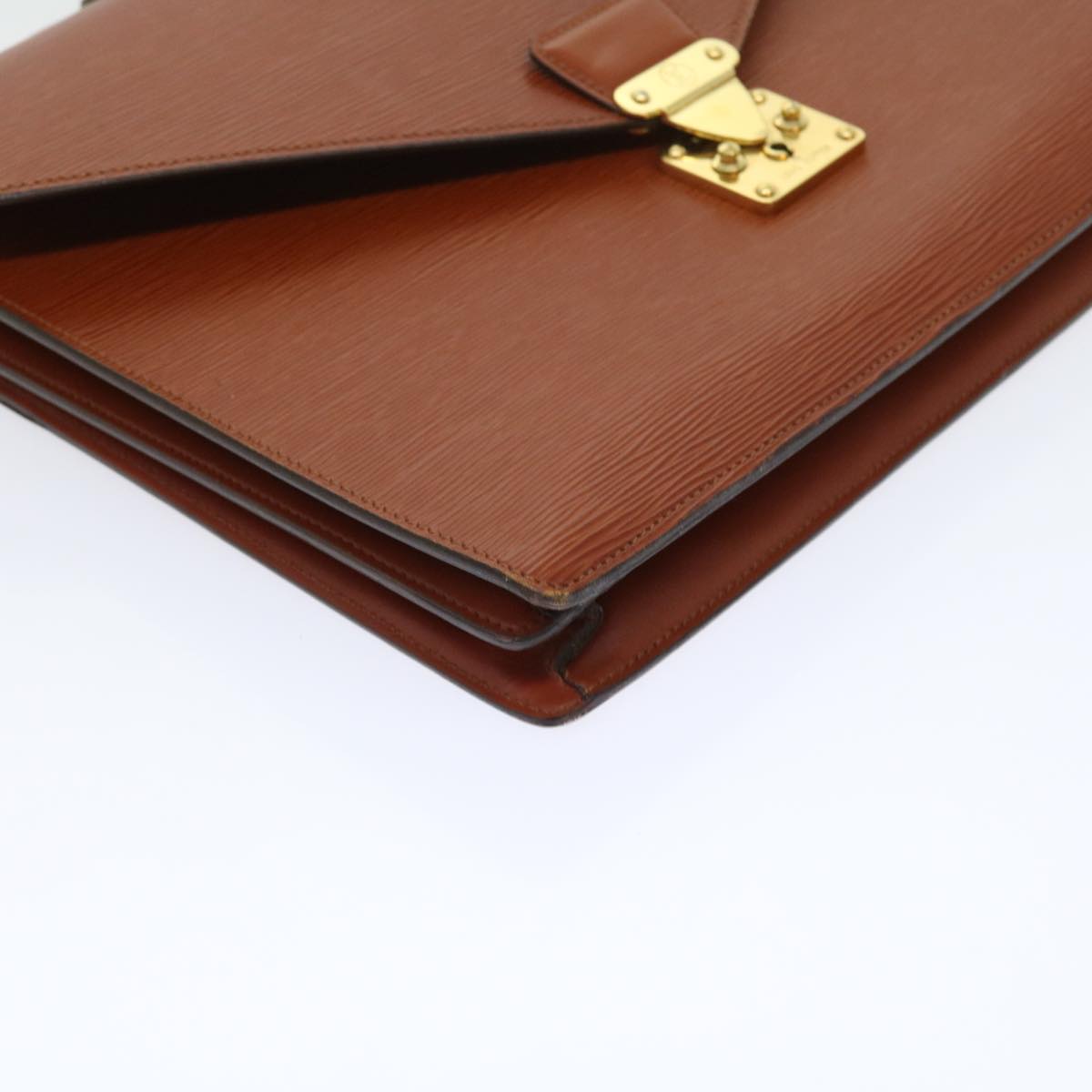 LOUIS VUITTON Epi Serviette Conseiller Briefcase Brown M54423 LV yk8955