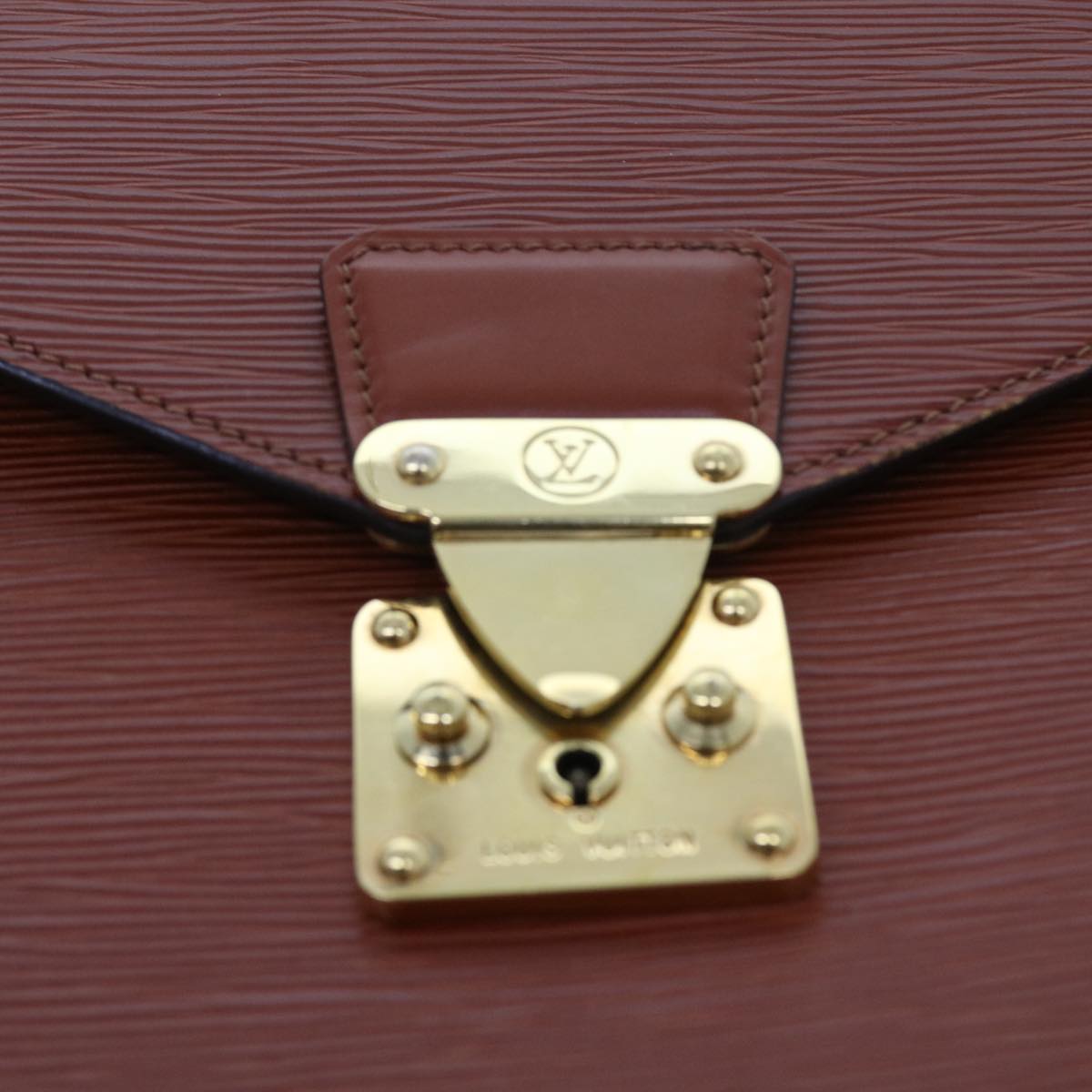 LOUIS VUITTON Epi Serviette Conseiller Briefcase Brown M54423 LV yk8955
