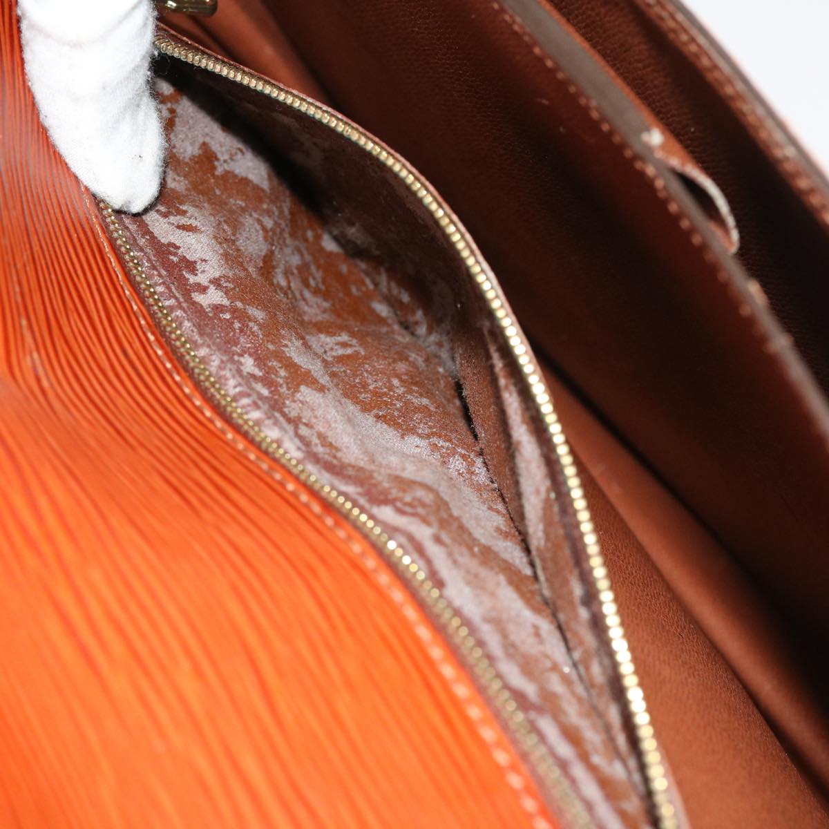LOUIS VUITTON Epi Serviette Conseiller Briefcase Brown M54423 LV yk8955