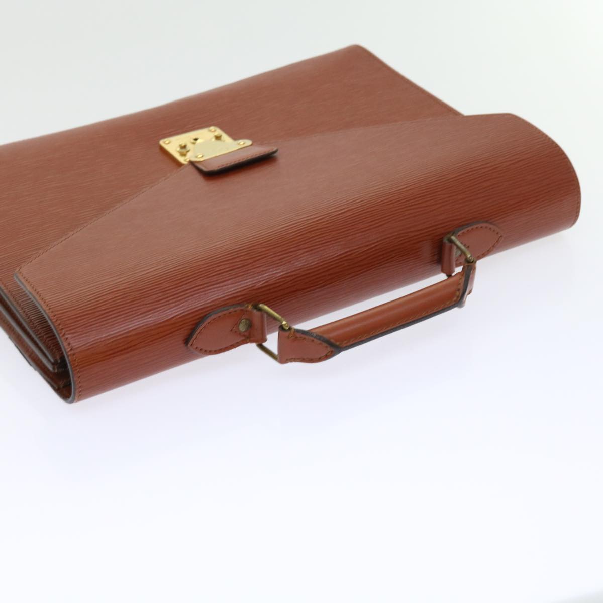 LOUIS VUITTON Epi Serviette Conseiller Briefcase Brown M54423 LV yk8955