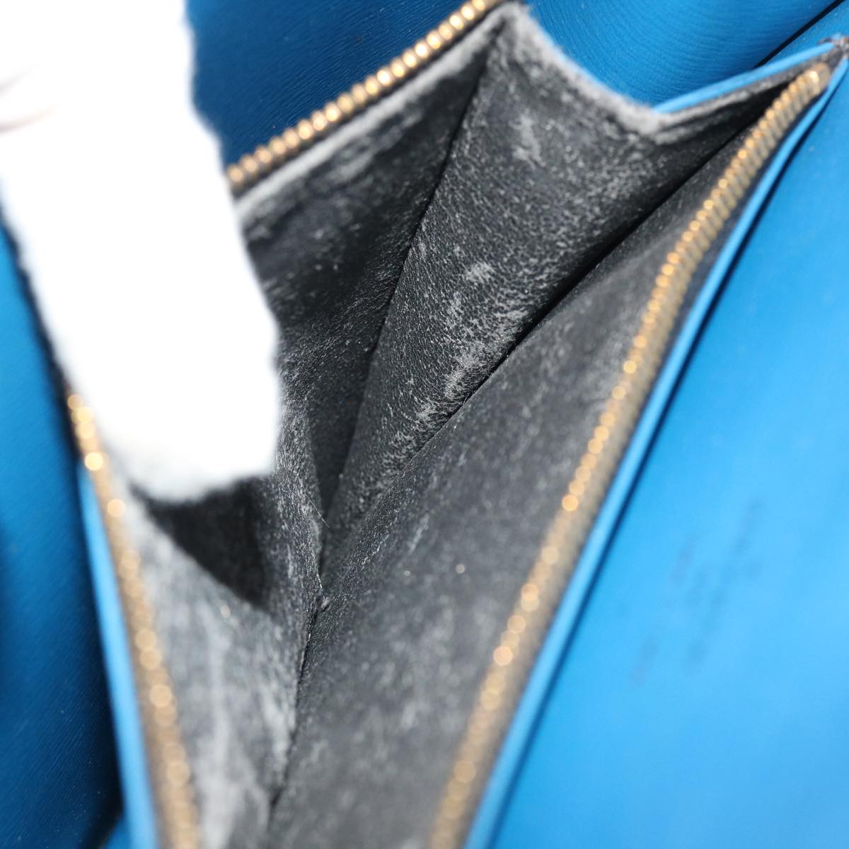 LOUIS VUITTON Epi Bicolor Free Run Hand Bag Black Blue M52415 LV yk8959