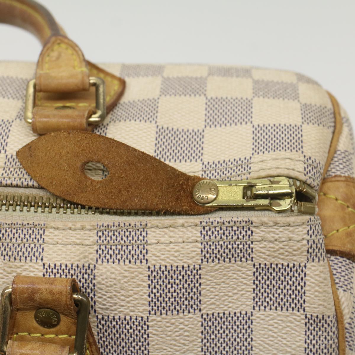 LOUIS VUITTON Damier Azur Speedy 30 Hand Bag N41533 LV yk8965