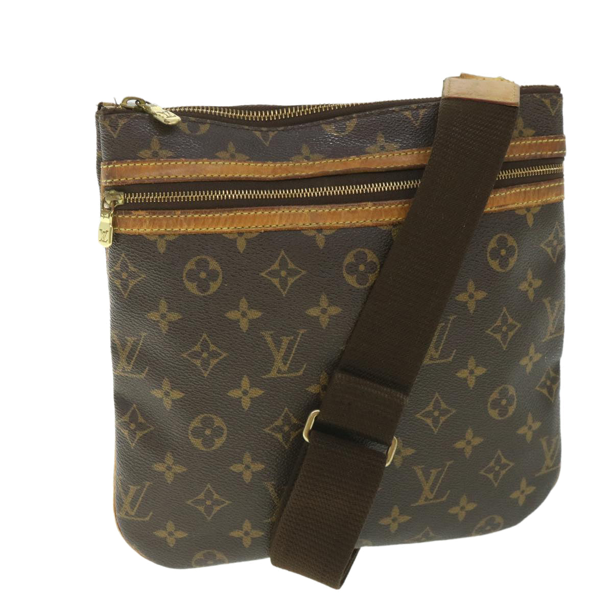 LOUIS VUITTON Monogram Pochette Bosphore Shoulder Bag M40044 LV yk8977